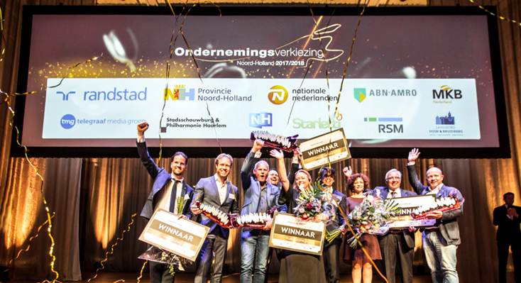 Anita Veenendaal wint Ondernemersverkiezing Noord Holland 2018